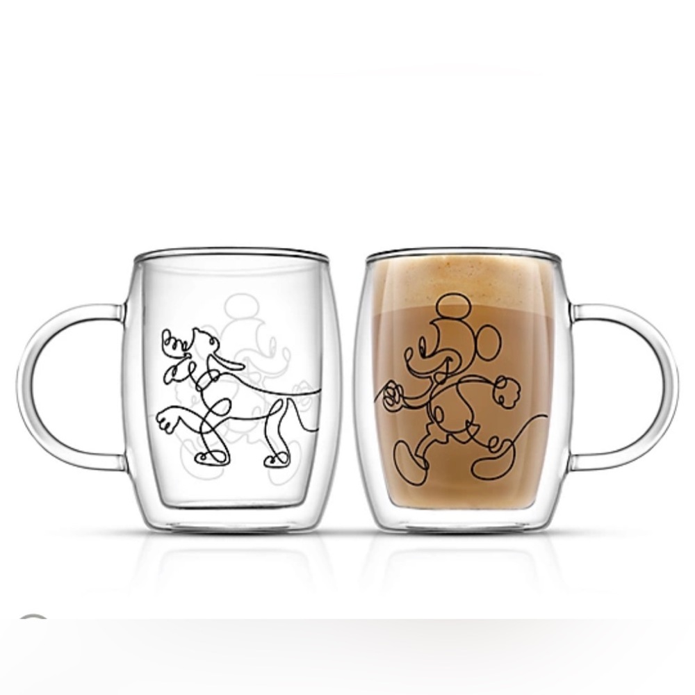 JoyJolt Mickey and Pluto double wall cups. NIB